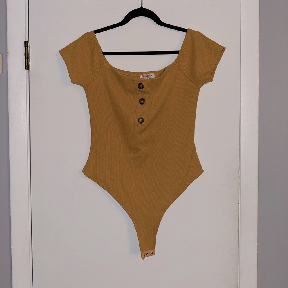 Angel Kiss Yellow Bodysuit One Piece